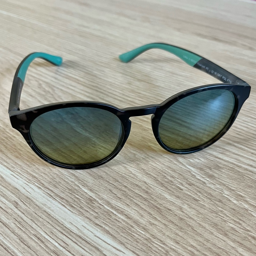Teal Ombré Tortoise Shell Sunglasses New
